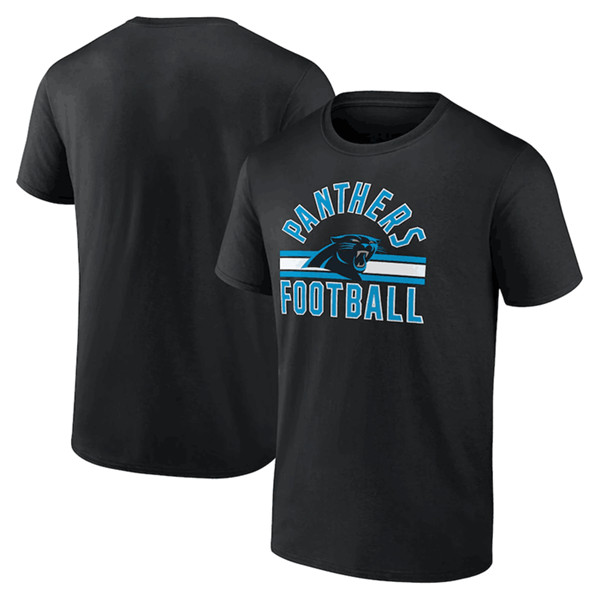 Carolina Panthers Black Arch Stripe T-Shirt